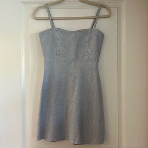 Blue and White Stripe Sundress Brandy Melville Pinstripe Mini Dress